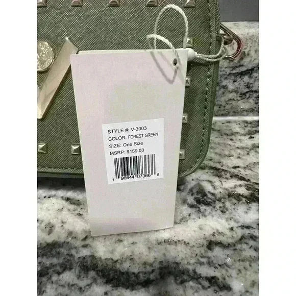 Valentino Orlandi Forest Green Crossbody Bag NWT MSRP 159.00 - Picture 6 of 7